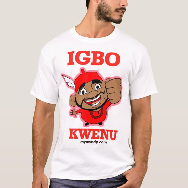 Camiseta creativa de Kwenu del Igbo (Anverso)