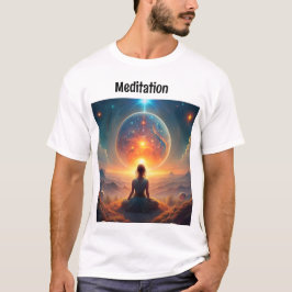 Camiseta creativa para amantes de la meditación