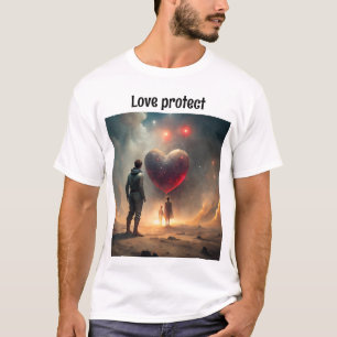 Camiseta creativa para cómo el amor puede proteger