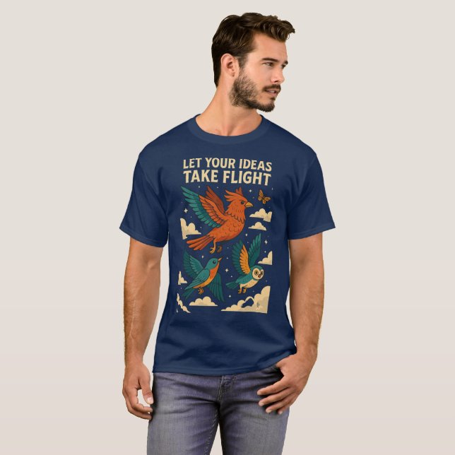 Camiseta Creative Birds Poster (Anverso completo)