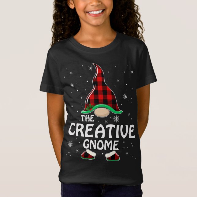Camiseta Creative Gnome Búfalo Familia Correspondiente Chri (Anverso)