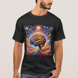 Camiseta Creatividad cósmica desatada: Potencias cerebrales