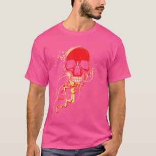Camiseta Creatividad del mar de la medusa de calavera Océan