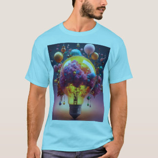 Camiseta "Creatividad iluminadora: Una fusión de luz