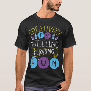 Camiseta Creatividad: la inteligencia tiene una huella dive