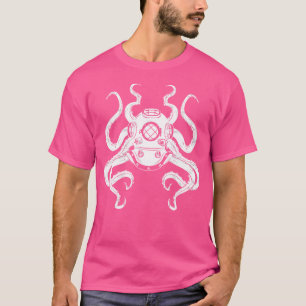 Camiseta Creatividad marina Océano Animal Kraken Scuba Buce