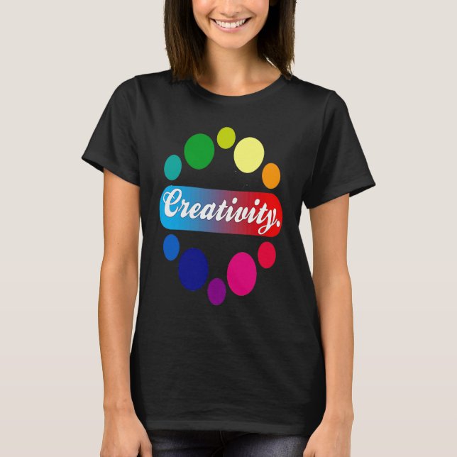 Camiseta Creativity acrylic painter artist (Anverso)