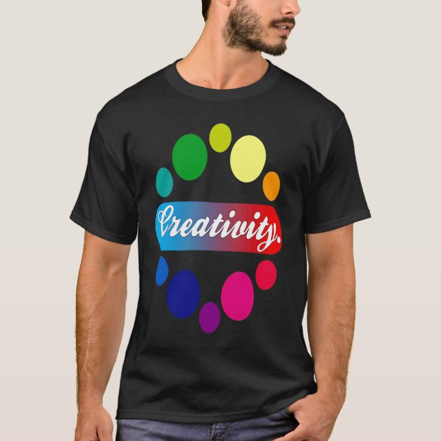 Camiseta Creativity acrylic painter artist (Anverso)