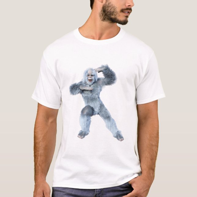 Camiseta Creatura de fantasía Yeti (Anverso)