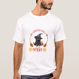 Camiseta Creatura Del Terrier De Airedale De La Noche