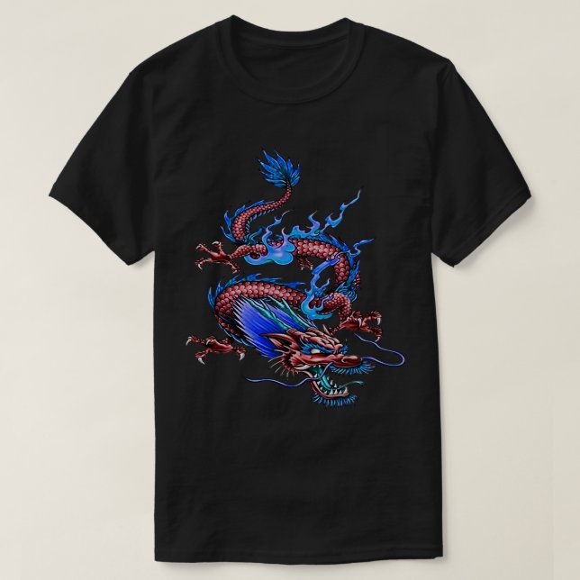 Camiseta Creatura mítica del Dragón de la Buena Fortuna del (Diseño del anverso)