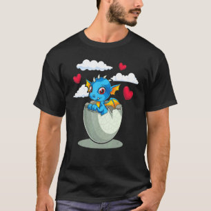 Camiseta Creatura mítica Fantasía Corazón Animal Dragón