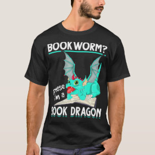 Camiseta Creatura mítica leyendo libro de gusanos