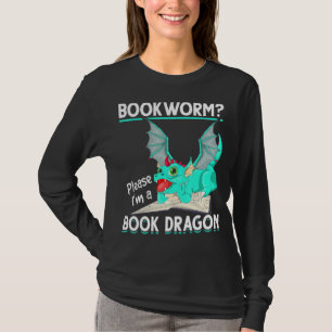 Camiseta Creatura mítica leyendo libro de gusanos