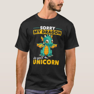 Camiseta Creatura Mítica Unicornio Cute Fantasía Animal Dra