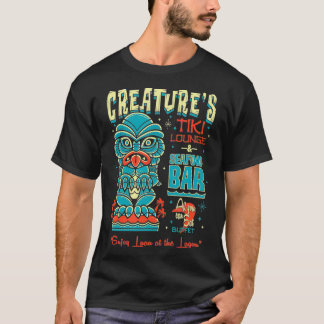 Camiseta Creatura Tiki Lounge Lagoon Retro Hawaii Mov Surf