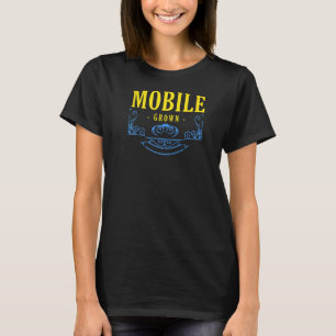 Camiseta Crección móvil Alabama Estadounidense Al Usa Resi