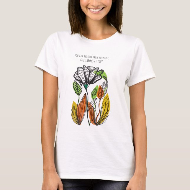 Camiseta "Crece a través de lo que pasas" (Anverso)
