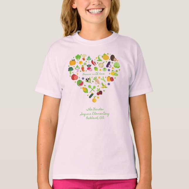 Camiseta Crece con amor, Sequoia Garden (Anverso)