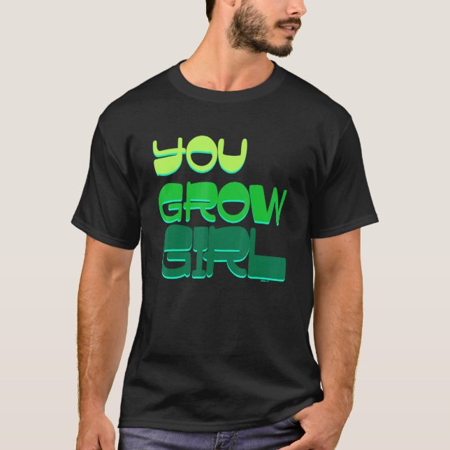 Camiseta Crece jardinería Chica (Anverso)