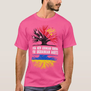 Camiseta Crece Papúa Nueva Guinea con bandera de raíces ucr