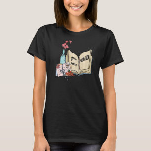 Camiseta Crece tu mente Floral Bookworm Leyendo libro