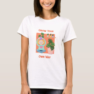 Camiseta Crece tu propio camino autosuficiente domesticació