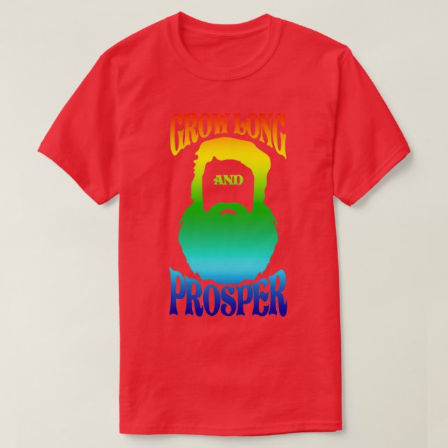 Camiseta Crecer barba larga y prosper barba veneciana color (Diseño del anverso)