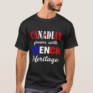 Camiseta Crecer canadiense con patrimonio francés