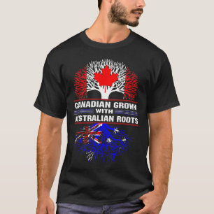 Camiseta Crecer canadiense con raíces australianas
