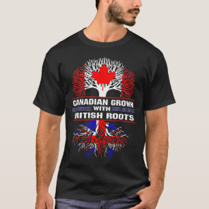 Camiseta Crecer canadiense con raíces británicas