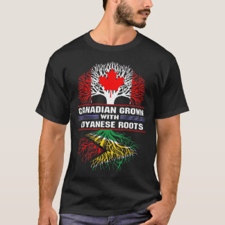 Camiseta Crecer canadiense con raíces guyanesas