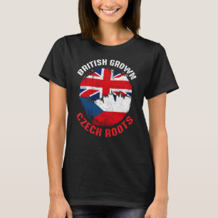 Camiseta Crecer checo británico remueve banderas antiguas p