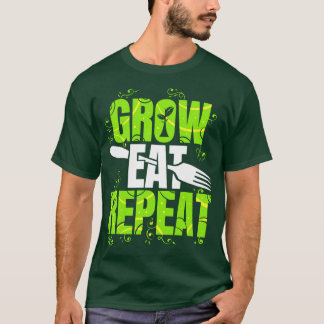 Camiseta Crecer Comer Repitiendo Vegetario Vegetario