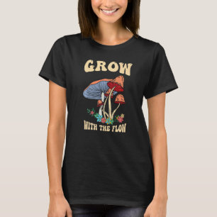 Camiseta Crecer con el flujo de hongos mágicos de psilocibi