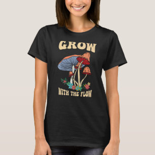Camiseta Crecer Con El Vint De Los Hongos De Psilocybin Mág