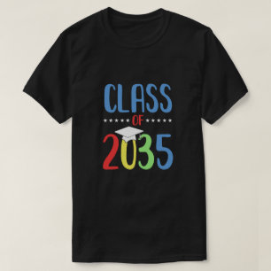 Camiseta Crecer Con Mí Primer Día De Clase Escolar De 2035 