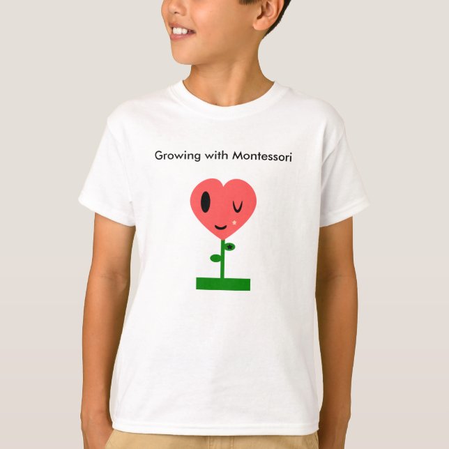 Camiseta Crecer con Montessori (Anverso)