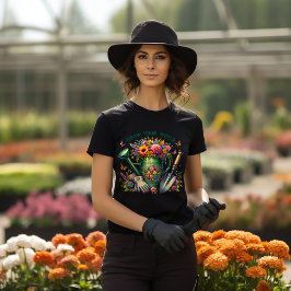 Camiseta Crecer el diseño de los jardines florales del mund