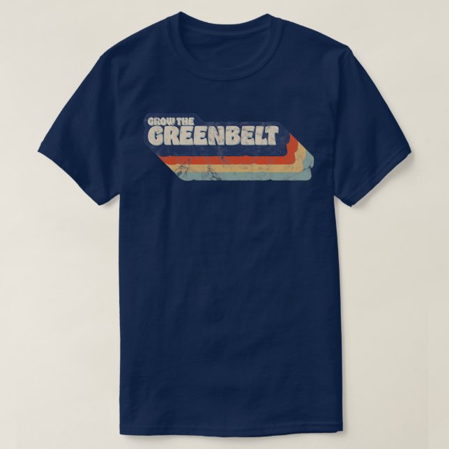 Camiseta Crecer el retro de Greenbelt (Diseño del anverso)