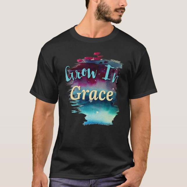 Camiseta Crecer En La Escritura De Gracia Cristiana Diciend (Anverso)