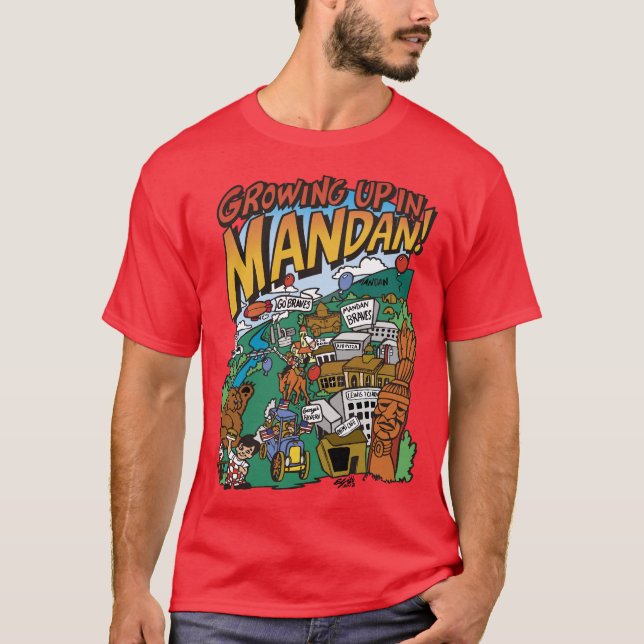 Camiseta "Crecer en mandarín" para hombres (Anverso)