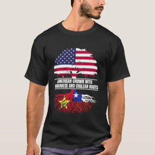 Camiseta Crecer estadounidense con patrimonio de la bandera
