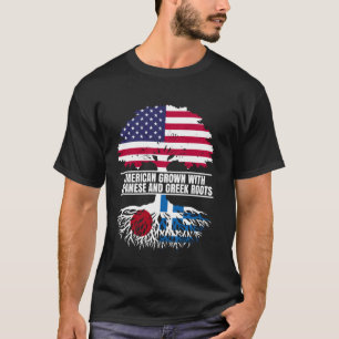 Camiseta Crecer estadounidense con patrimonio de la bandera