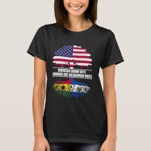 Camiseta Crecer estadounidense con patrimonio de la bandera