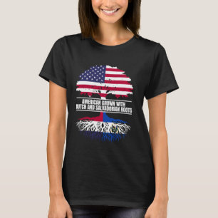 Camiseta Crecer estadounidense con patrimonio de la bandera