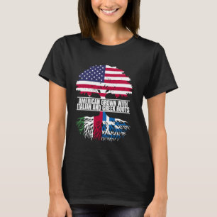 Camiseta Crecer estadounidense con patrimonio de la bandera