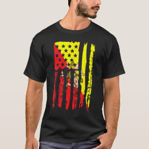 Camiseta Crecer estadounidense con raíces sicilianas Sicili