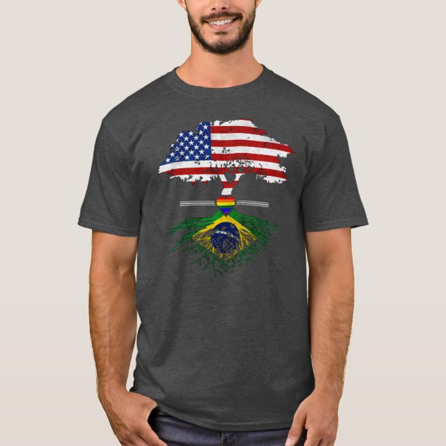 Camiseta Crecer estadounidense en Brasil provoca a los homo (Anverso)