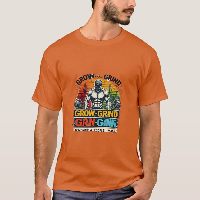Camiseta Crecer, Grind, Ganar (Anverso)